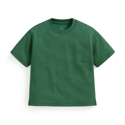 輕涼棉質寬版T恤-童