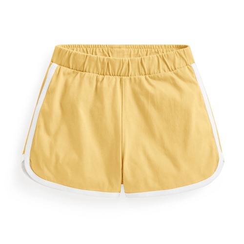 純棉滾邊鬆緊短褲-童