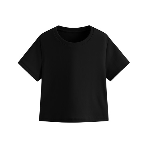 羅紋短版T恤-女