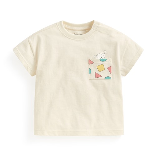 蠟筆小新竹節棉口袋印花T恤-Baby