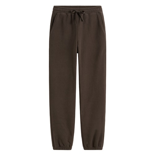 Fleece寬版束口長褲-女