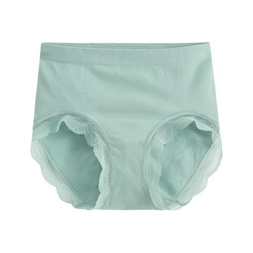 無縫蕾絲高腰內褲-女