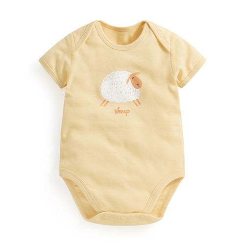 純棉羅紋動物印花包臀衣-Baby