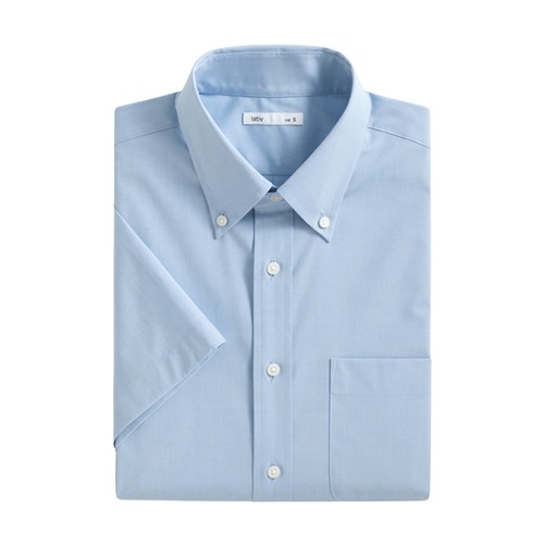 商務彈性短袖襯衫-男