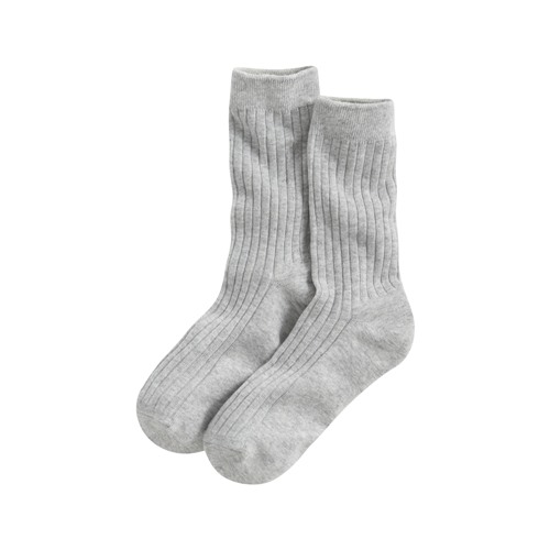 寬羅紋中筒襪-女