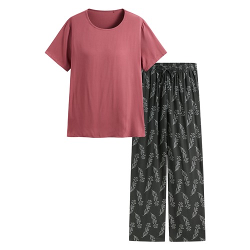 嫘縈Bra花草印花家居套裝-女