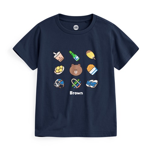 LINE FRIENDS印花T恤-05-童