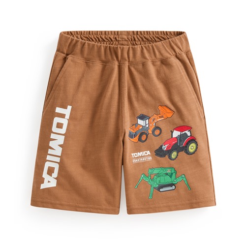 TOMICA竹節棉印花口袋短褲-童