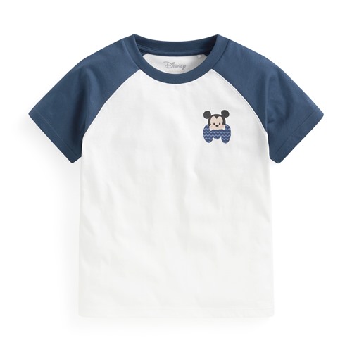 迪士尼系列純棉拉克蘭袖印花T恤-童
