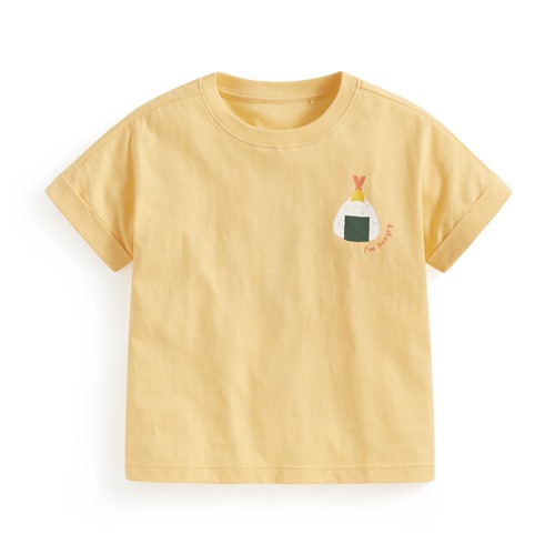 竹節棉美食印花T恤-童