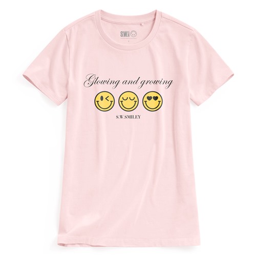 S.W.SMILEY®印花T恤-08-女