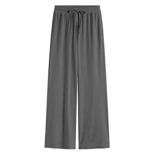 輕涼羅紋寬褲-女