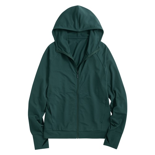 吸排抗UV網眼連帽外套-女