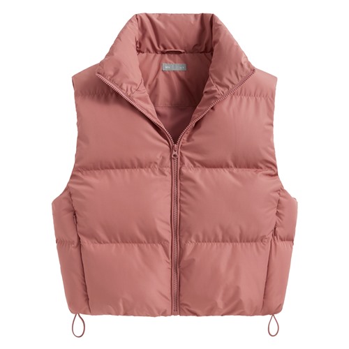 鋪棉寬鬆短版背心-女