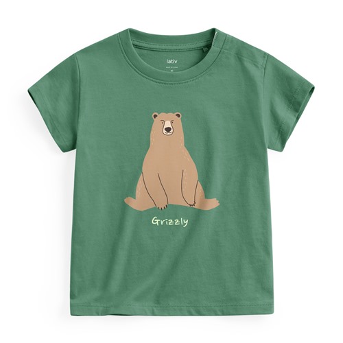 動物印花T恤-04-Baby