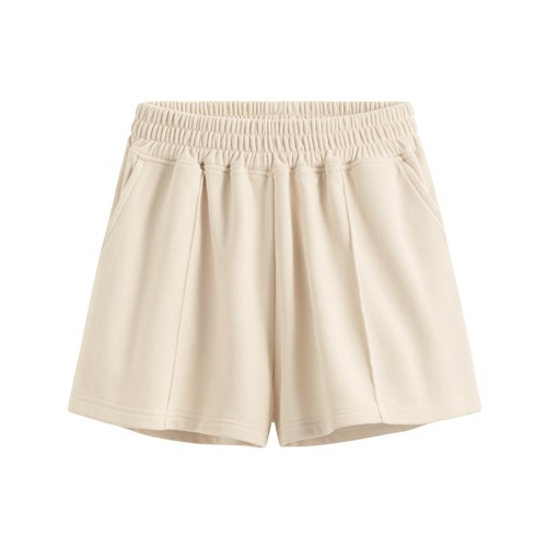 毛圈寬鬆休閒短褲-女