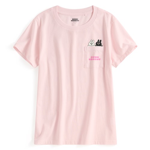 Bunni Konbiny口袋印花T恤-03-女