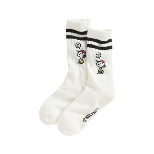 史努比系列中筒襪-女