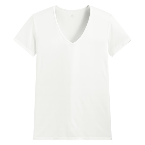 輕涼V領短袖T恤-男