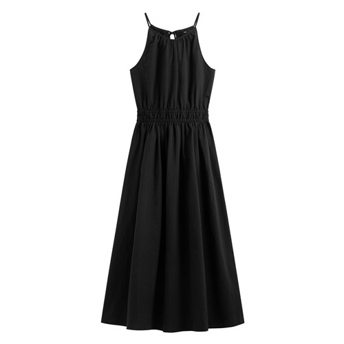 繞頸削肩洋裝-女