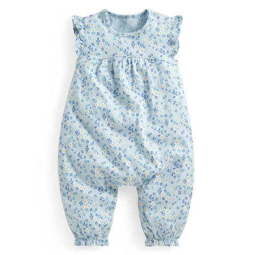 荷葉袖碎花連身衣-Baby