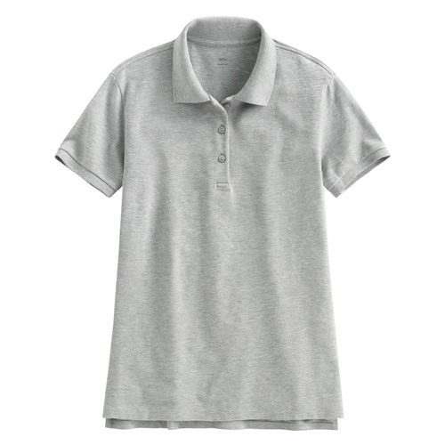 棉質網眼彈性polo衫-女