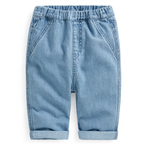 純棉寬鬆牛仔褲-Baby