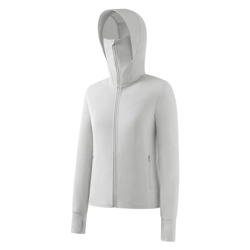 涼感抗UV機能連帽外套-女