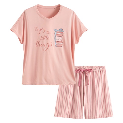 莫代爾V領甜點家居套裝-女