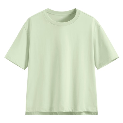 輕涼棉質薄款寬版T恤-女