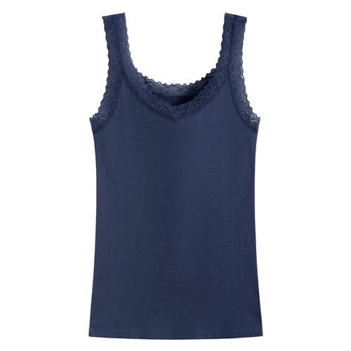 羅紋蕾絲背心-女