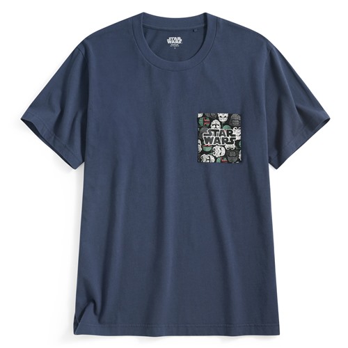 STAR WARS系列口袋印花T恤-03-男