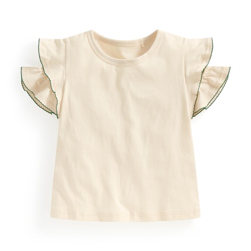 純棉荷葉造型上衣-童