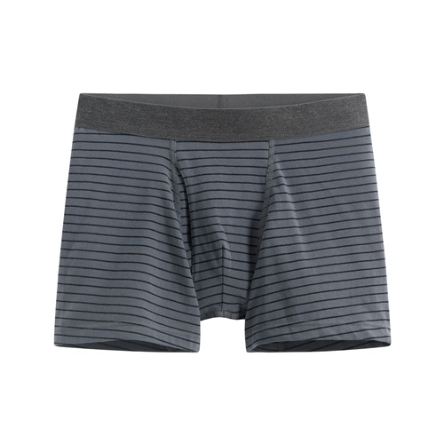 棉質中腰條紋平口內褲-男
