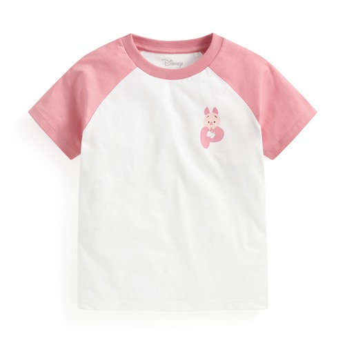 迪士尼系列純棉拉克蘭袖印花T恤-童