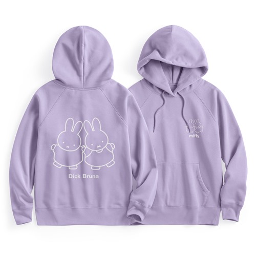 Miffy刷毛印花連帽衫-04-女