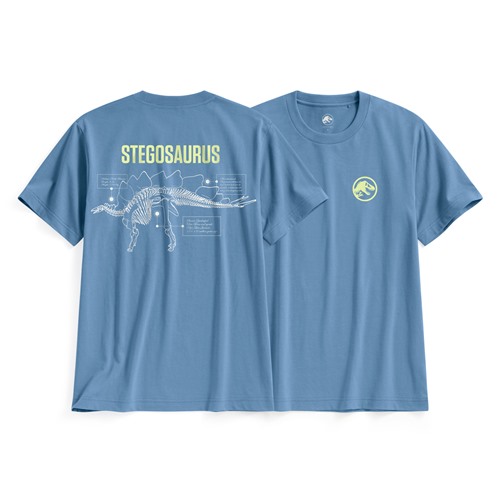 Jurassic World印花T恤-01-男