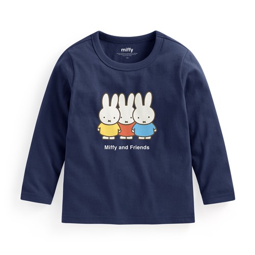 Miffy and Friends長袖印花T恤-05-童