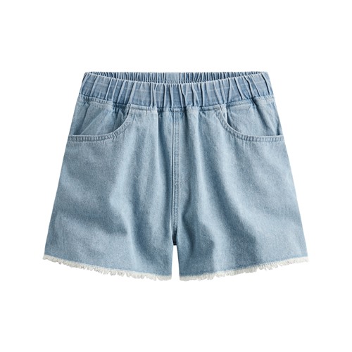 純棉牛仔輕便短褲-女