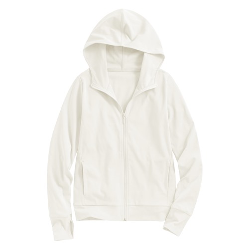 抗UV羅紋連帽外套-女