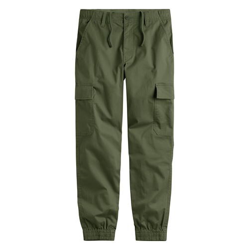 輕型棉質工裝束口褲-男