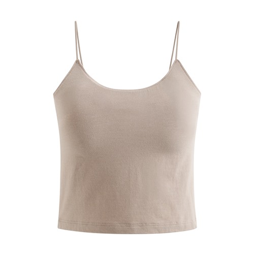 Bra大圓領中短版細肩帶-女