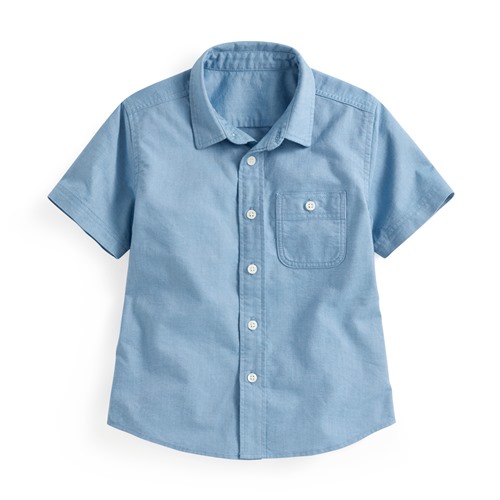 牛津短袖襯衫-童