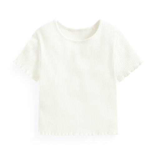 羅紋木耳邊T恤-童