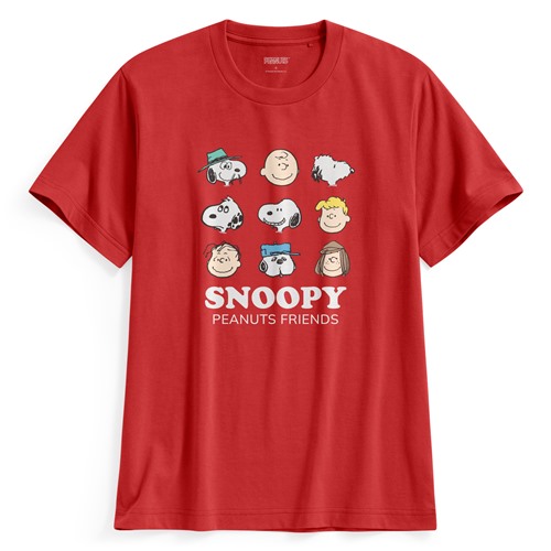 史努比系列印花T恤-08-男