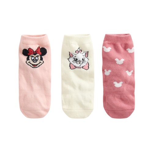 迪士尼系列提花中筒襪(3入)-Baby