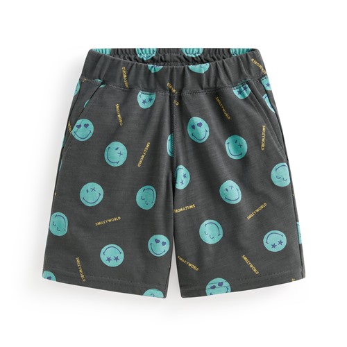 SmileyWorld®竹節棉印花口袋短褲-童