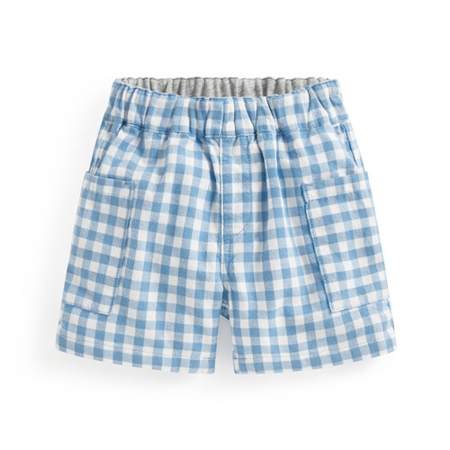 純棉格紋口袋短褲-Baby