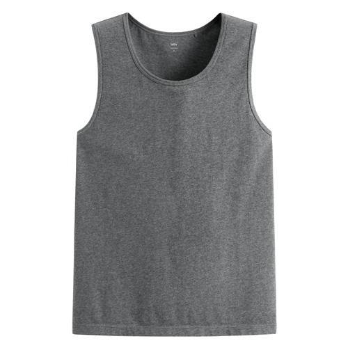 純棉圓領背心-男