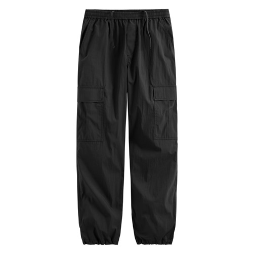 輕便工裝束口褲-女